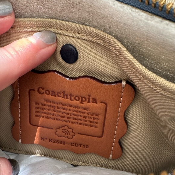 NWT Coachtopia Alter Ego Small Check Board Denim - Picture 5 of 15